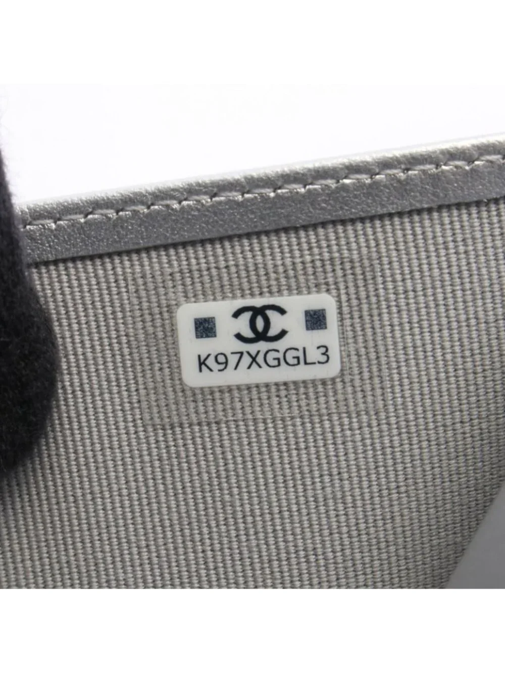 Chanel Trifold Wallet Classic Small Flap Silver Caviar Leather Quilted